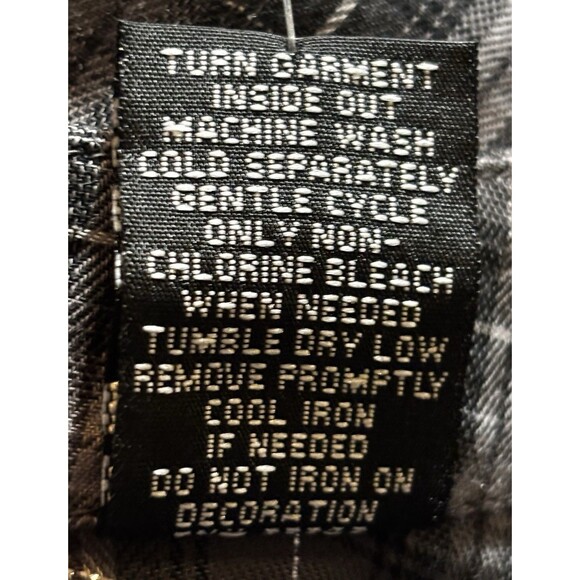 New York & Company Women’s Size Large Plaid Button Front Tie Back Tunic Top - Picture 8 of 8